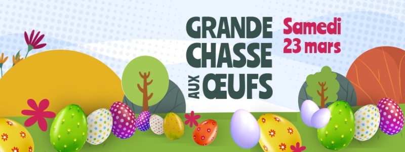 Grande chasse aux oeufs le samedi 1er avril